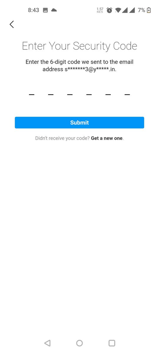 Sammonaise's tweet image. My Instagram got hacked! But luckily Instagram support helped send me a reset password link and got my Instagram back. 
However, I need a security code to log back in and I don't have access to this email and I can't get thru support in anyway! Please help @InstagramComms