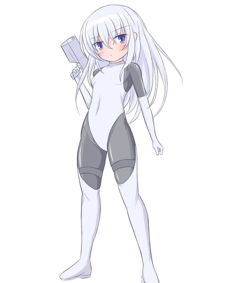 絵415号「銀髪さん」
Pixivに上げたこの子の触手服絵がはじめて1000ブックマークを達成したので記念に立ち絵風で描いてみました。 