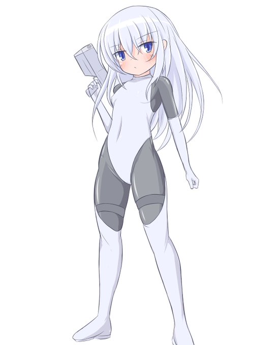 絵415号「銀髪さん」
Pixivに上げたこの子の触手服絵がはじめて1000ブックマークを達成したので記念に立ち絵風で描いてみました。 