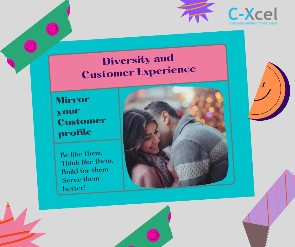 xcel_c's tweet image. Diversity &amp;amp; CX?
When an organisations&apos; people profile mirrors its customer profile, they are likely to serve them better - creating better products, designing better services, in short a better customer experience. 
#CX #customerexperience #diversity #innovation #organisationplan