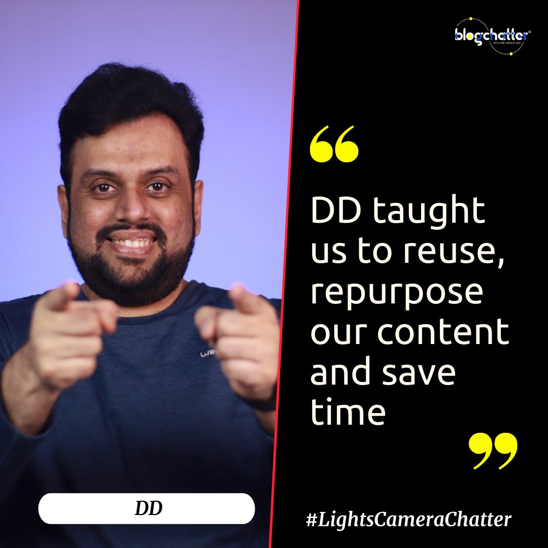 blogchatter's tweet photo. As you publish new blog posts, do you forget what you wrote in the last month? But don't let your audience do the same, says @imdypro. https://t.co/4xRE7L8Pfl
#LightsCameraChatter https://t.co/JH6b66dwPU