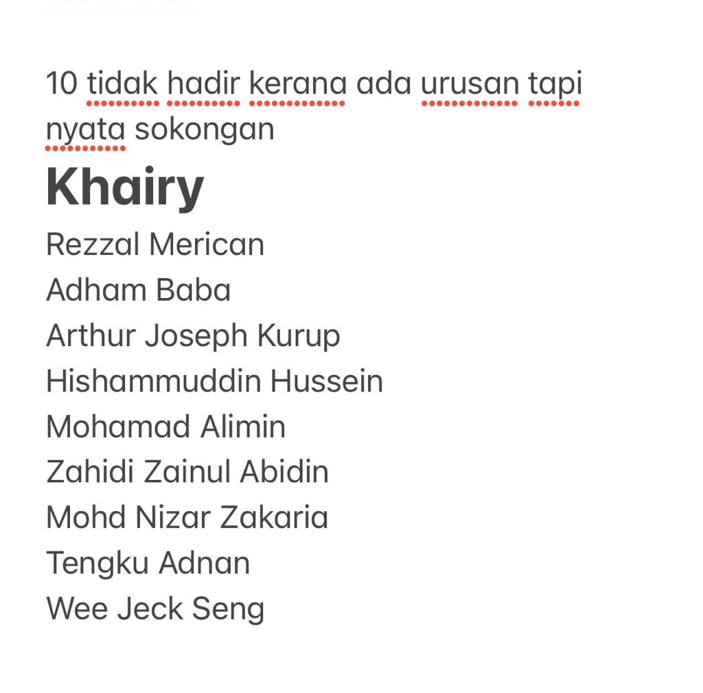 GhazSyam's tweet photo. 31 MP SAHAJA SOKONG PN.

Grand total PN: 105
Grand total Anti PN: 115

TS Muhaidin hilang Majoriti. https://t.co/XQIqXzB7PJ