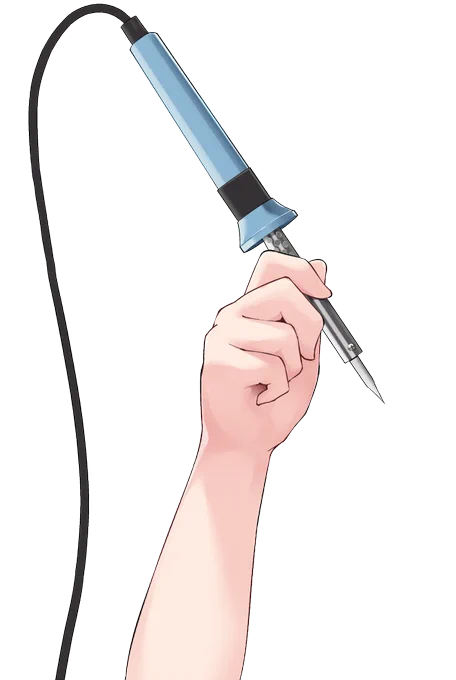 これはVtuberさん用のはんだごてを持っている手です 