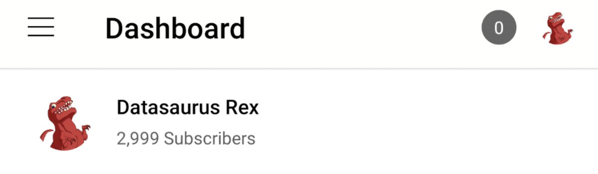 Datasaurus_Rex's tweet image. 1 subscriber away from 3,000 on my YouTube channel. Anyone want to help me out and become the 3,000th sub?

More fun and informative videos coming soon!