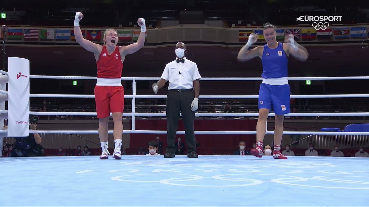 gbboxing's tweet photo. RESULT: @LLPrice94 🇬🇧 is through to the FINAL! 🙌

She beats Nouchka Fontijn 🇳🇱 via split decision (3:2) to progress to the middleweight final and is guaranteed at least 🥈 but is one win from 🥇!

What an achievement, Lauren! ❤️

#TeamGB | #TeamGBBoxing | #MakeAmazingHappen https://t.co/pdBgoUVEWB