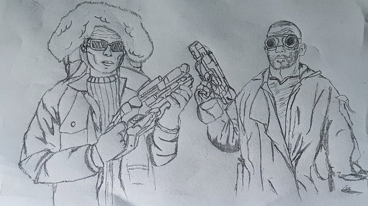 #captaincold and #heatwave played by @wentworthmiller and @DominicPurcell 

#theflash #dcart #pencilart #Pencildrawing #pencilsketch #fanart #art