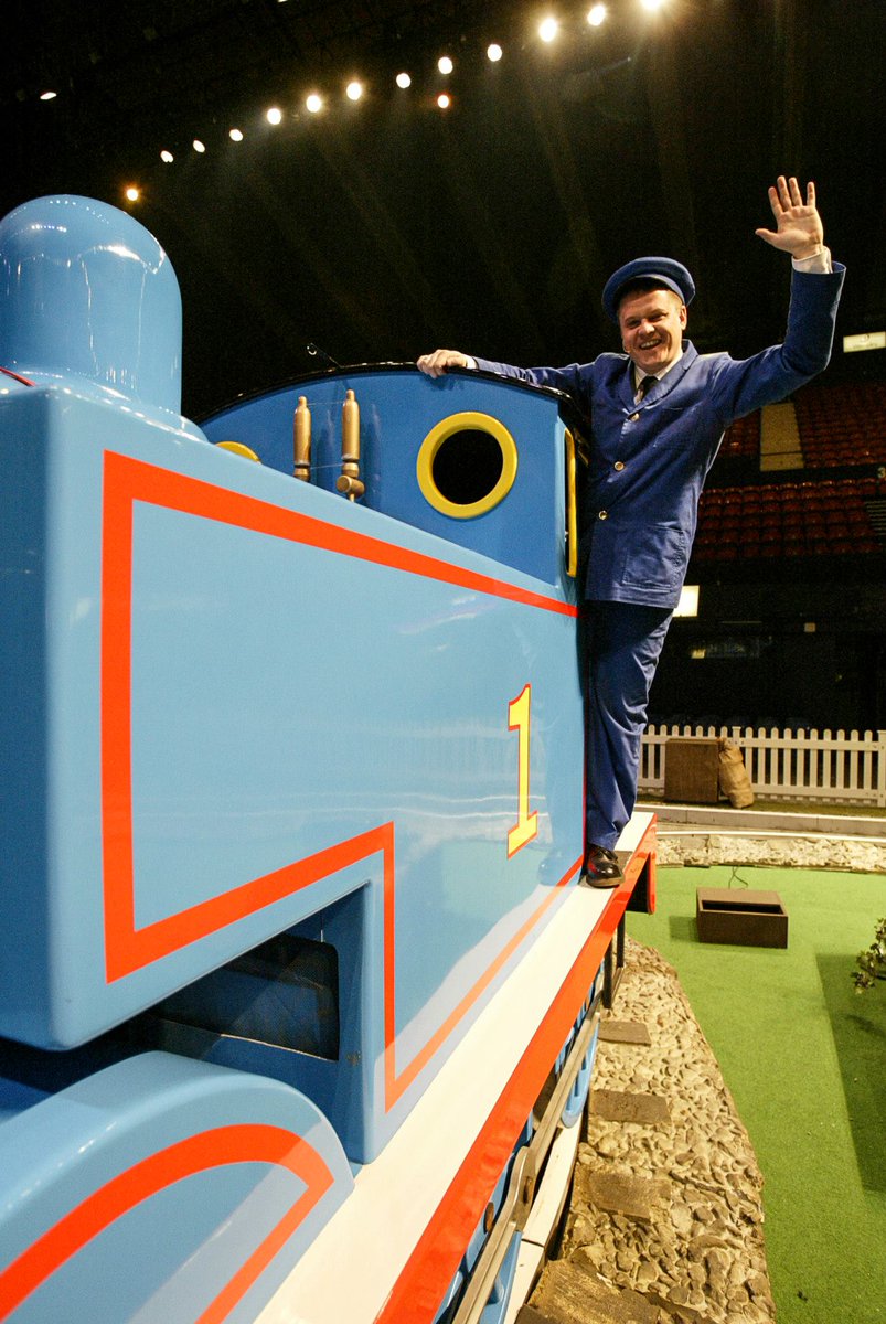 Here's something interesting, if you look closely under Thomas' face ...