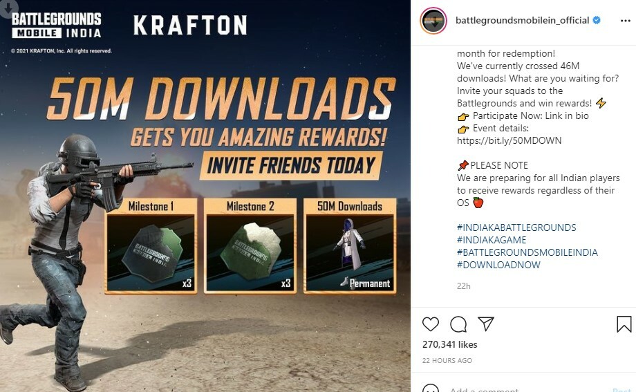PlayerZon_'s tweet photo. BGMI iOS Coming Soon, Krafton drops Hint about the Launch https://t.co/6HOvswgxPM https://t.co/tX0wW71WBf