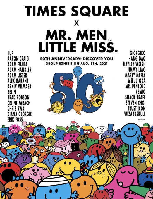 本日、香港で開催された「Times Square x Mr. Men Little Miss 50th Anniversary 」とコラボレーションいたしました!
Mr. Men&Little Missのキャラクター達を楽しく描かせていただきました💓
8月5日~9月2日までプリント作品を現地で展示・通信販売しています😊
https://t.co/OPXCBenJSz
#mrmen 