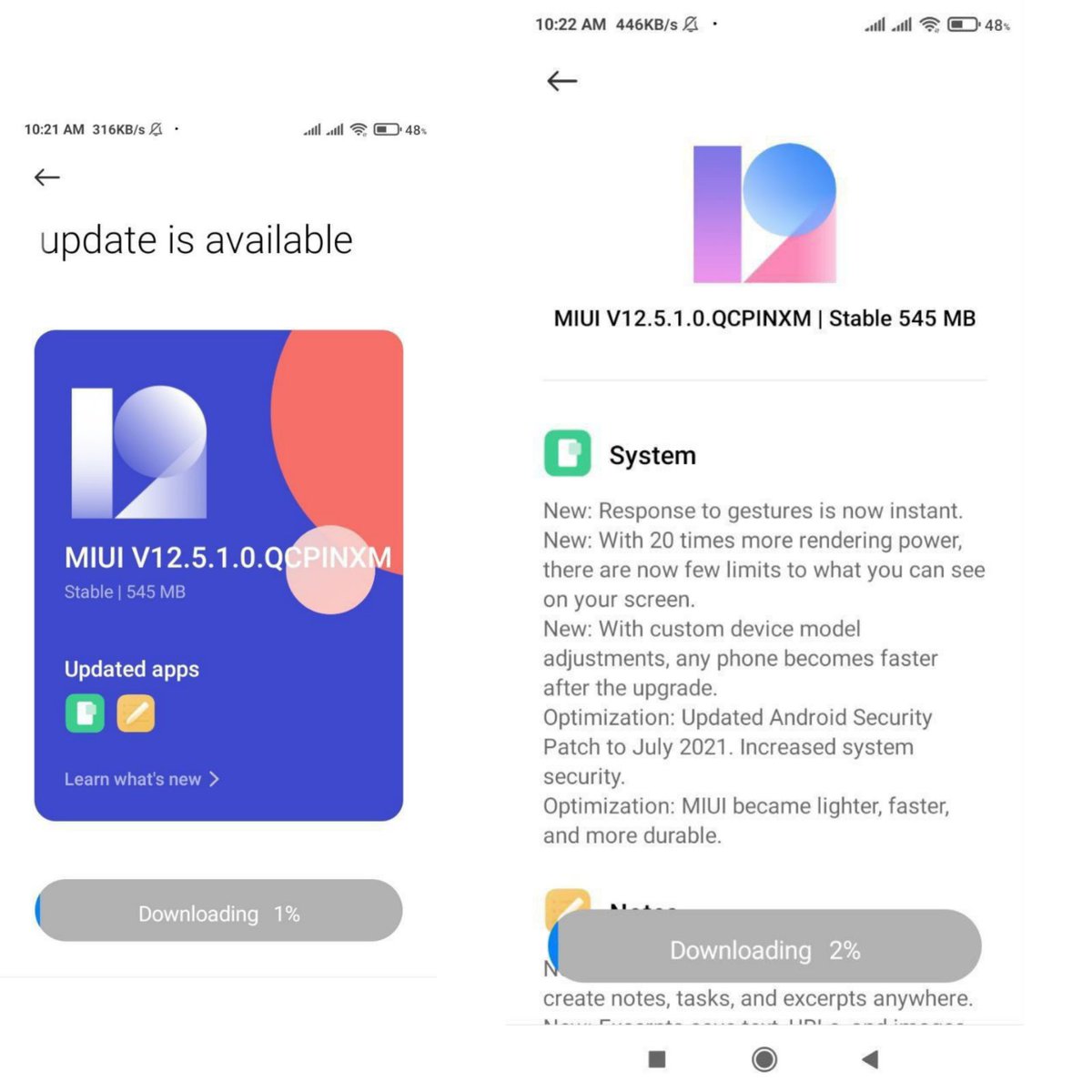 TechnoAnkit1's tweet photo. MIUI 12.5 Update Starts Rolling out of Redmi 8, Redmi 8A &amp; Redmi 8A Dual users in India.

1st image: Redmi 8
2nd Image: Redmi 8A
3rd image: Redmi 8A Dual https://t.co/9PKVl7kVkq