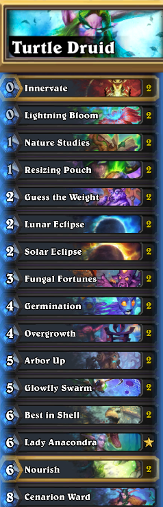 KycooHS's tweet photo. Picked up Hearthstone again for the first time in a while two weeks ago in order to prepare for the Online Dreamhack and was having so much fun that i decided to stick around for the expansion! Played some SI:7 Rogue here and there but Druid did by far the most work 🐢🐢 https://t.co/DKvrVTCl3N