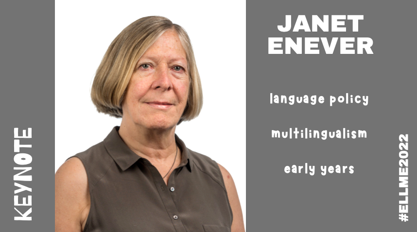 It is a great pleasure for us to announce that Janet Enever is one of the keynote speakers of our conference.

For more information, visit us: 
congresos.ugr.es/ellme2022/

#ELLME2022 #internationalconference #universityofGranada #UGR #EECERA #AILAELLReN
#granadaspain