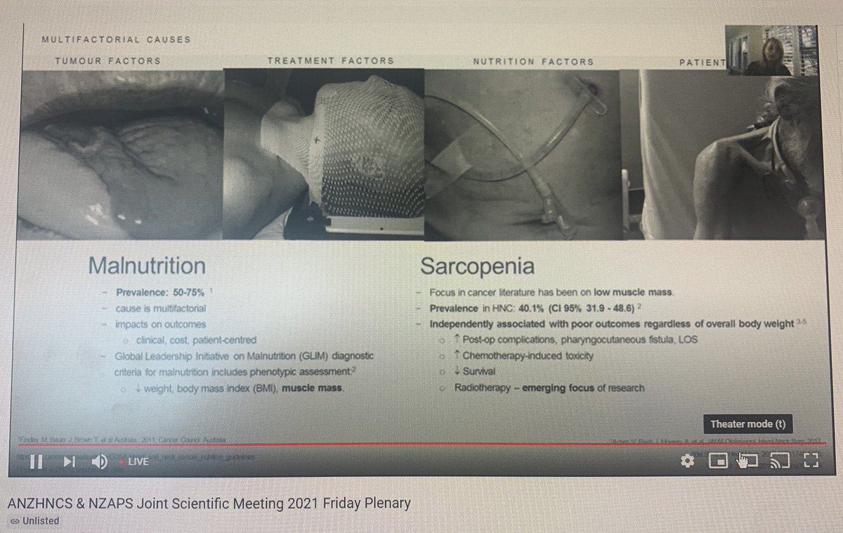 JuliaMaclean's tweet photo. Even though we’re not in Queenstown at #ANZHNCS #NZAPS ASM we can still hear outstanding research from @MerranFindlay highlighting the importance of skeletal muscle assessment. Our dietitians holding key information to successful head and neck treatment outcomes https://t.co/uaECUJ1i7O