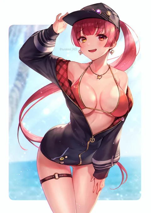 水着かわいい🏴‍☠️
#マリンのお宝 