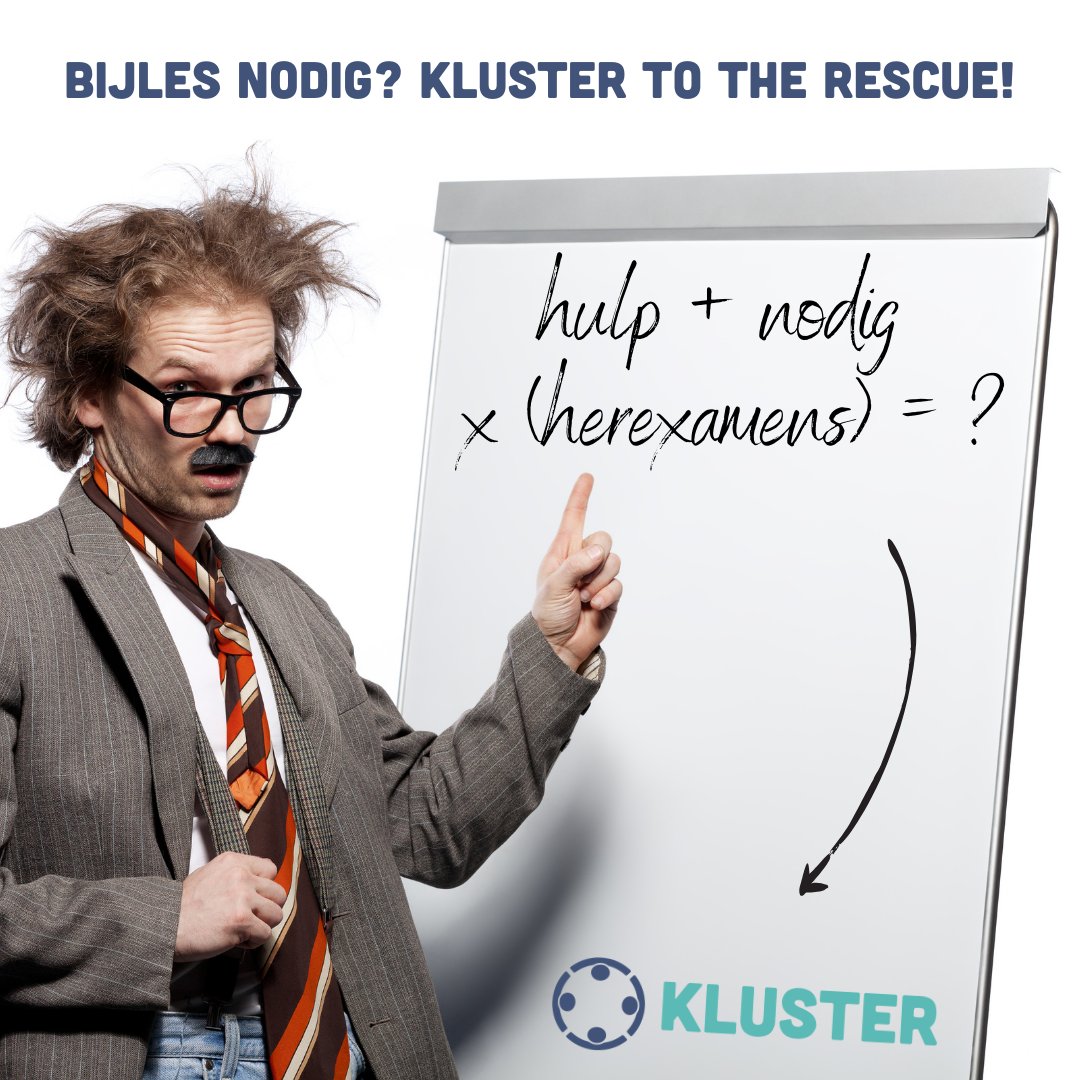 Kluster_work's tweet photo. Herexamens op de planning? Laat je bijstaan door onze bijlesgevers en vergroot je kansen! 💪Dat kan zelfs digitaal als jullie ver van elkaar wonen. 

📌 Plaats een zoekertje en vind je ideale match: https://t.co/Vz6WFO0AOI

#herexamens #bijles #blok  #deeleconomie https://t.co/XKSdVs93BS