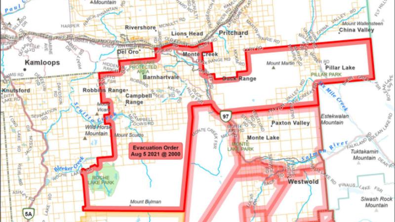 White Rock Lake wildfire results in Evacuation Order to Pritchard area east of Kamloops dlvr.it/S57SNF #Kamloops