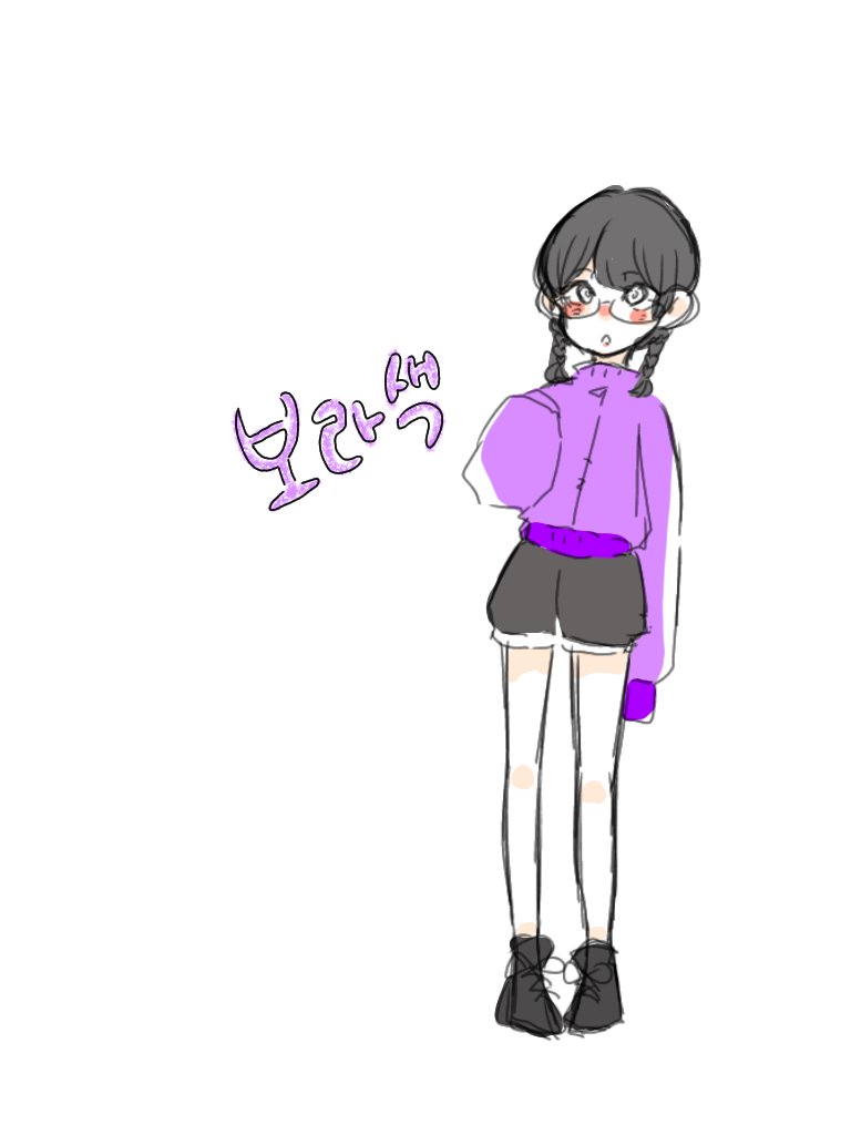 夢希 Purple フリー壁紙 韓国イラスト 暇つぶし 落書き T Co Obqjswxnop Twitter