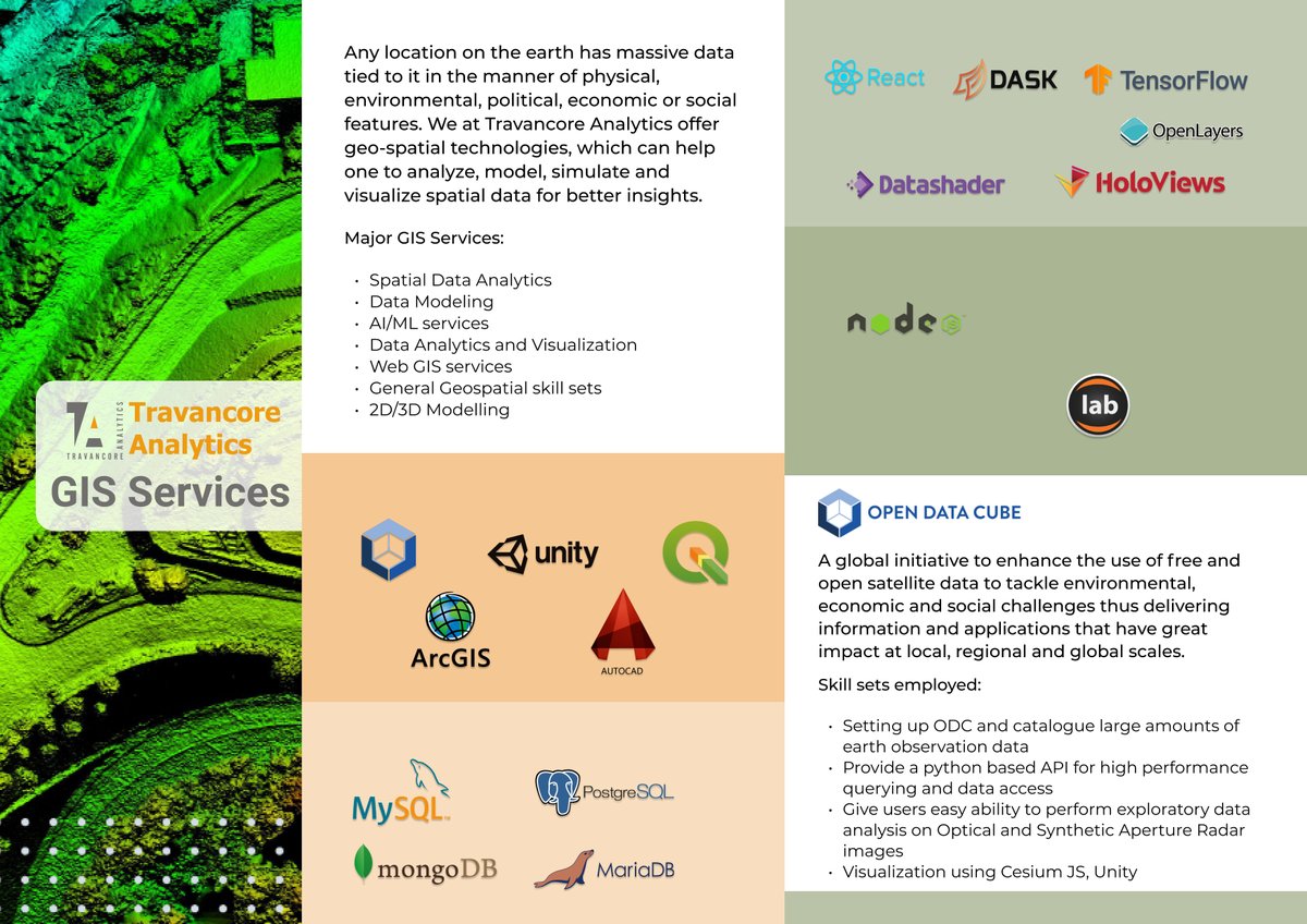Team_Travancore's tweet photo. The “Open source” trend of systems, software, and data has paved a path for the explosion of Geographic Information systems and Remote Sensing technology around us. #teamta #gisapplication #gismapping #opendatacube #dataanalytics #datavisualization #webgis #gissystems https://t.co/0spPvTJ8kH