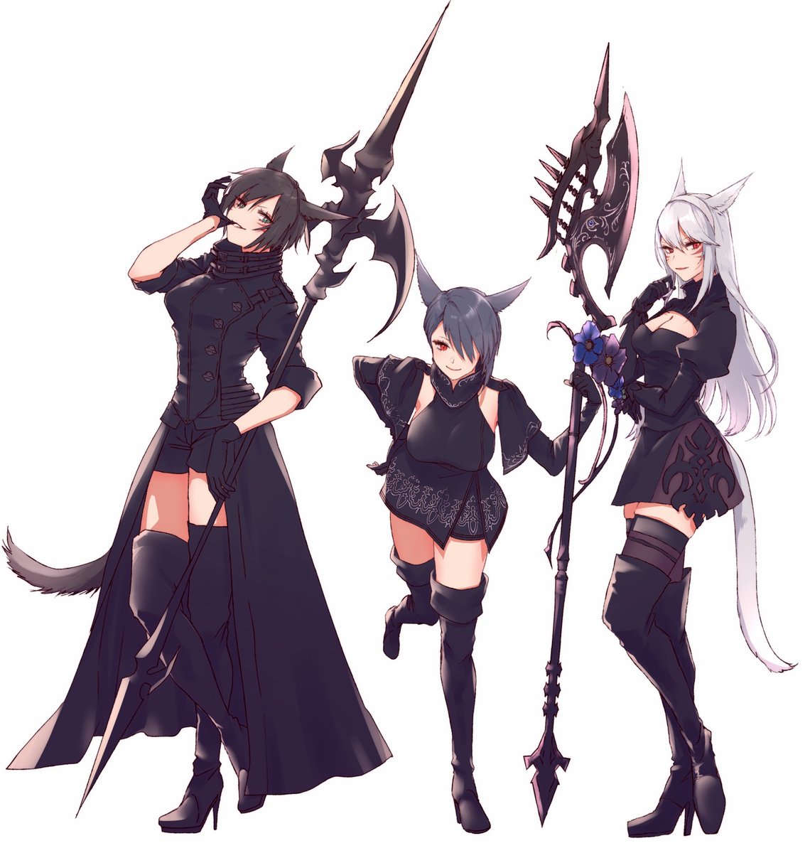 ニーアのキャス胴めっちゃすき もちもちのケアルギョのイラスト