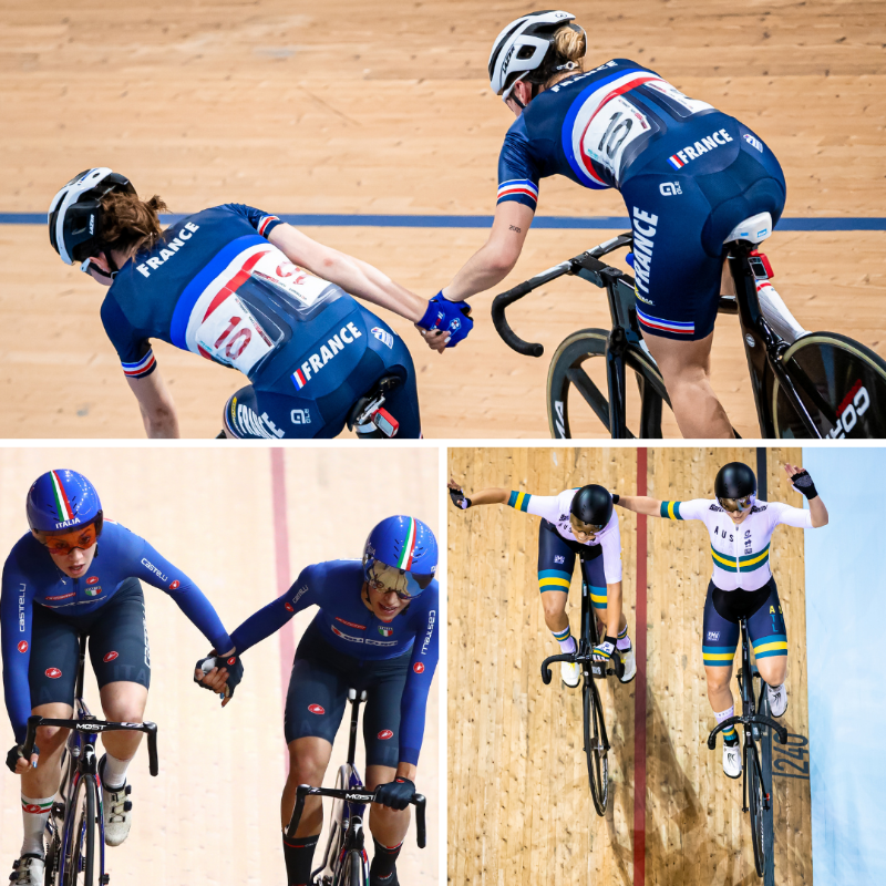 UCI_Track's tweet photo. Today is a historic day! 🗓

We will crown our first-ever Olympic Champions in the Women's Madison 🙌

🕚 17:15 JST 
#Tokyo2020 | #Olympics | #CyclingTrack