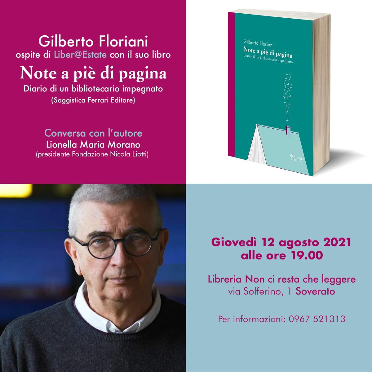 gfloriani's tweet photo. Parleremo di politiche culturali e di come in Calabria si incominciano molte cose che poi si lasciano morire https://t.co/haGRiZe9LF