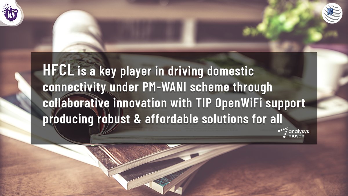 HFCL has been featured as the key player in driving broadband Internet connectivity through their collaborative innovation with TIP OpenWiFi under PM-WANI scheme for connecting the unconnected and leading them towards Infinite Possibilities. #innovation #pmwani #ionetworks #HFCL
