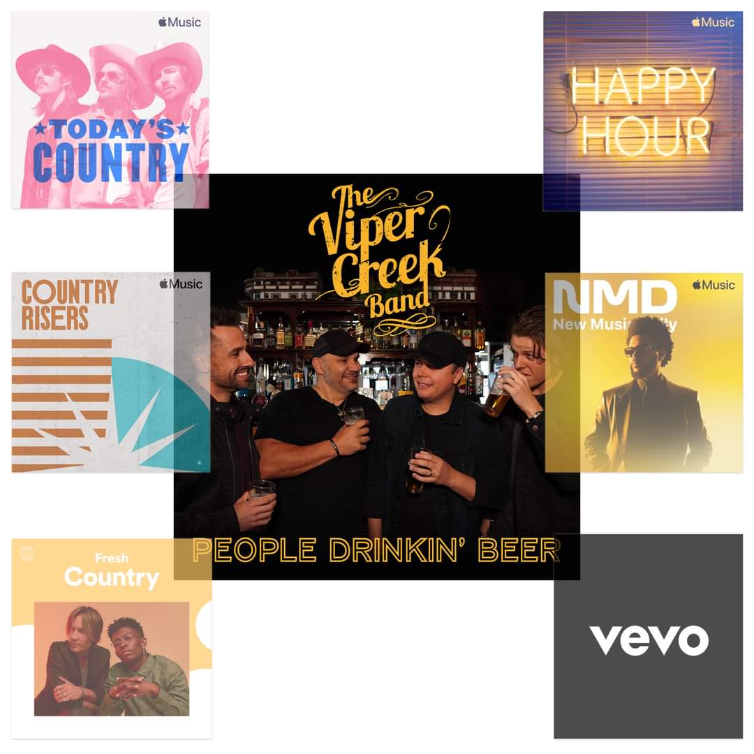 Checked Music (@checkedmusic) on Twitter photo Happy release day to <a href="/ViperCreekBand/">The Viper Creek Band</a> 'People Drinkin' Beer' is out now through @CheckedLS and has been added to a number of <a href="/AppleMusic/">Apple Music</a> <a href="/SpotifyAU/">Spotify Australia</a> and <a href="/Vevo/">Vevo</a> playlists. Check it out on digital music platforms including checked.lnk.to/PeopleDrinkinB… Happy release day to <a href="/ViperCreekBand/">The Viper Creek Band</a> 'People Drinkin' Beer' is out now through @CheckedLS and has been added to a number of <a href="/AppleMusic/">Apple Music</a> <a href="/SpotifyAU/">Spotify Australia</a> and <a href="/Vevo/">Vevo</a> playlists. Check it out on digital music platforms including checked.lnk.to/PeopleDrinkinB…