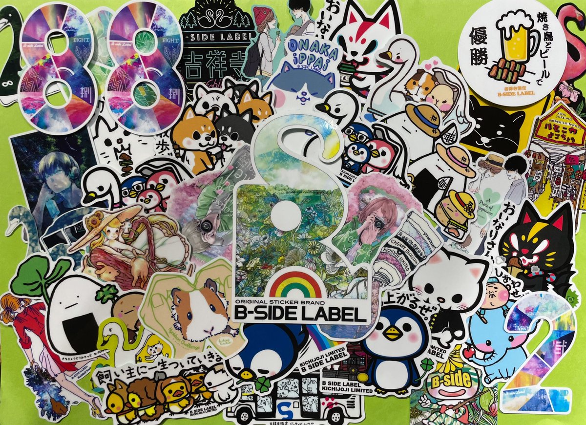 ステッカー屋 B Side Label 吉祥寺 店より 8月8日の吉祥寺店7周年まで あと2日 ついに明後日となりました 皆様 吉祥寺限定の新作デザインにときめく準備はよろしいでしょうか Bsidelabel ビーサイドレーベル直営店 8月8日 7周年