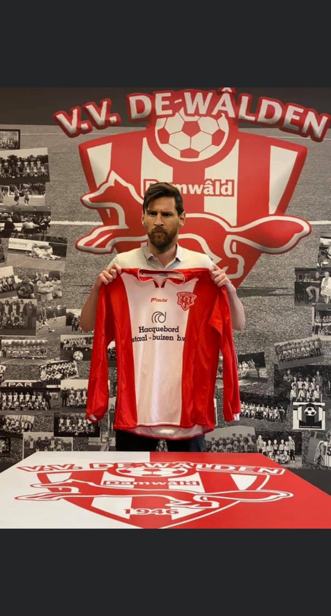 Geweldig, een prachtig succes van <a href="/vvdeWalden/">vv de Wâlden</a>! #Messi komt naar #Damwâld. 😅👌 Dat staat vermeld op hun Facebookpagina met de tekst: "We zijn toch net iedereen een slag voor geweest…"