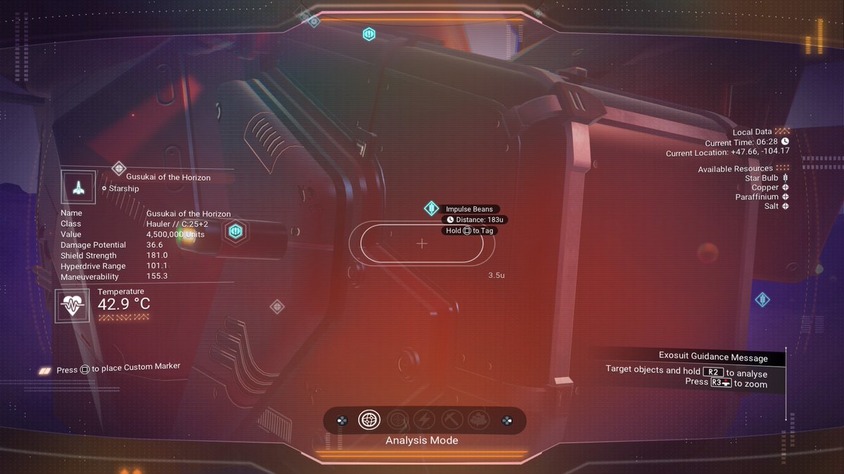 Richard52268932's tweet photo. Crashed Ship, Location and Stats, Eissentam #eissentam #crashedship #hauler #nomanssky #hellogames #ps4share #interloper #shiphunter https://t.co/qdRp5glecy