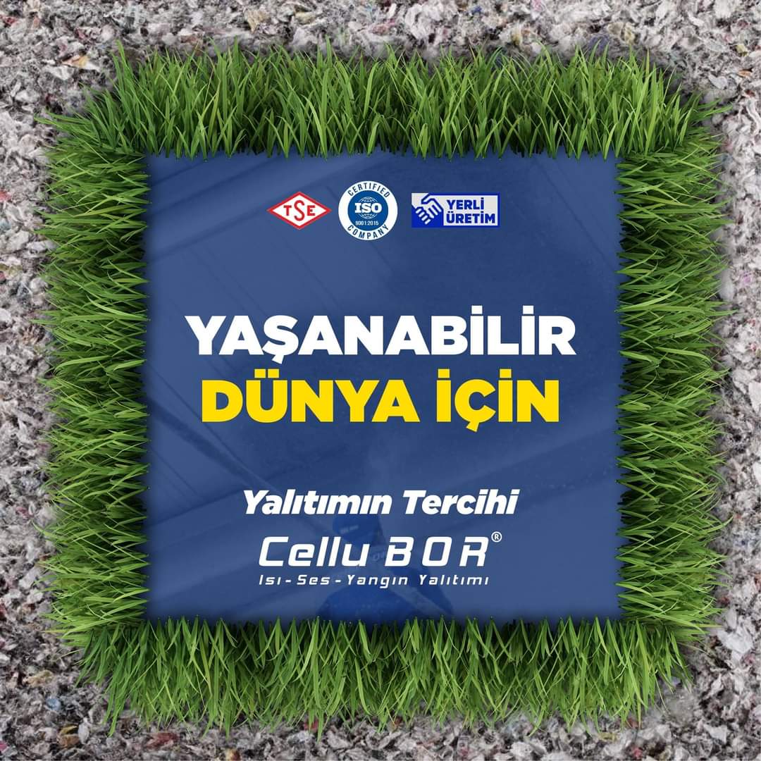 CelluBOR; 1999'dan beri yaşanılabilir bir dünya için, yerli, doğal, insan ve çevre sağlığını dikkate alan yalıtım malzemelerinin üretilmesine öncülük etmektedir. Doğal ve sağlıklı bir yalıtım uygulaması için bizimle iletişime geçebilirsiniz.  
cellubor.com.tr