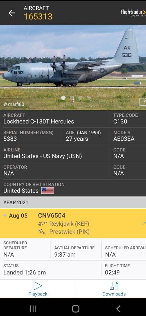 BloodyPolitics's tweet photo. They are screenshot on Flight Radar 24 below - in no particular order - callsigns:
#ROMA91
#TOW2129
#CNV6504
#ROMA01

#avgeek #pik https://t.co/hJwHEoQkq1