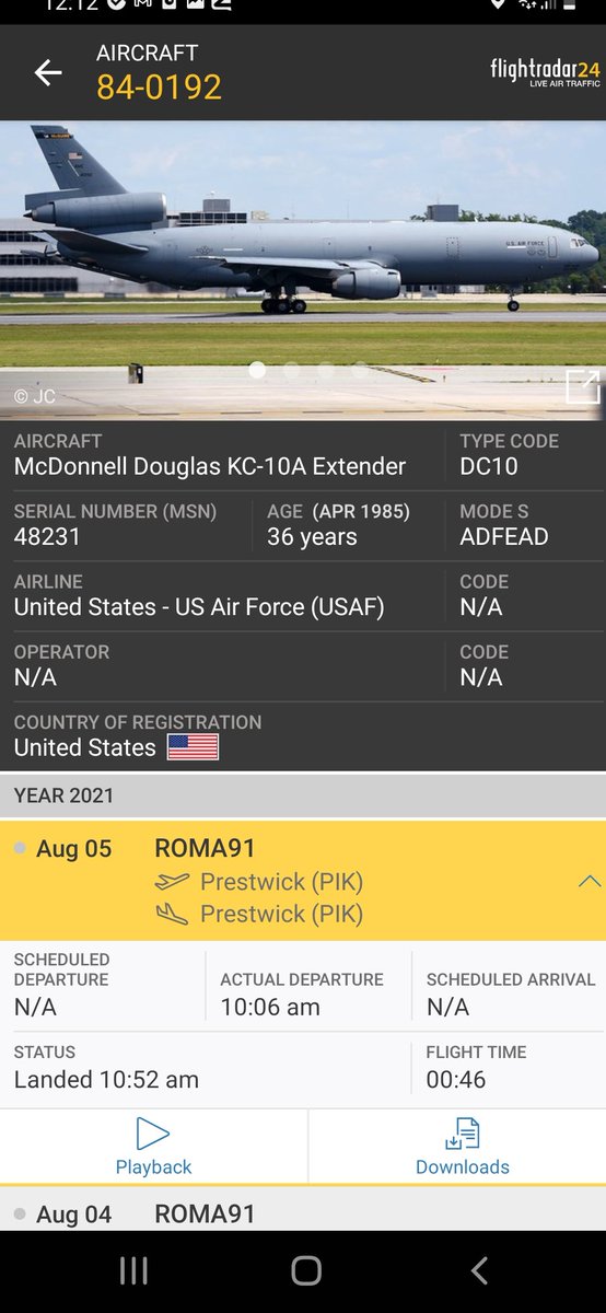 BloodyPolitics's tweet photo. They are screenshot on Flight Radar 24 below - in no particular order - callsigns:
#ROMA91
#TOW2129
#CNV6504
#ROMA01

#avgeek #pik https://t.co/hJwHEoQkq1