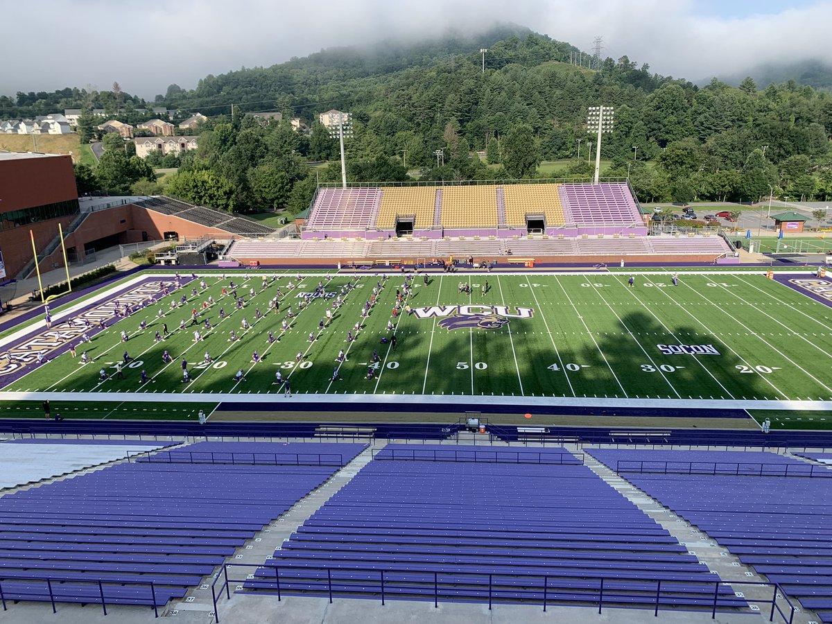 Western Carolina Football (@catamountsfb) on Twitter photo Good morning #CatamountCountry ☀️
The <a href="/CoachKerwinBell/">Kerwin Bell</a> is OFFICIALLY underway in Cullowhee #LiveOnTheEdge 🟣⛰ Good morning #CatamountCountry ☀️
The <a href="/CoachKerwinBell/">Kerwin Bell</a> is OFFICIALLY underway in Cullowhee #LiveOnTheEdge 🟣⛰