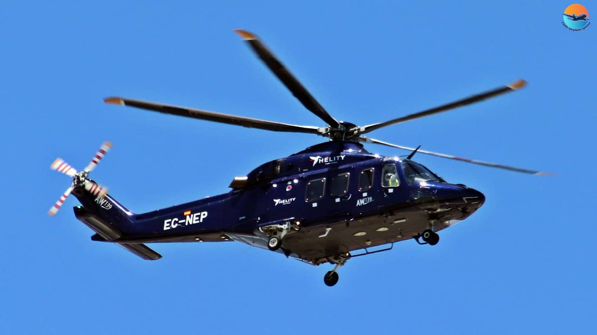 CadizSpotter's tweet photo. AgustaWestland AW139 Helity Copter Airlines 

#cadiz_airplane_spotter #helicopter #helicopteros #agustawestland #agustawestland139 #helitycopterairlines #helity #fly #airplane #spotter #spotting #Algeciras https://t.co/x96CePd7q9