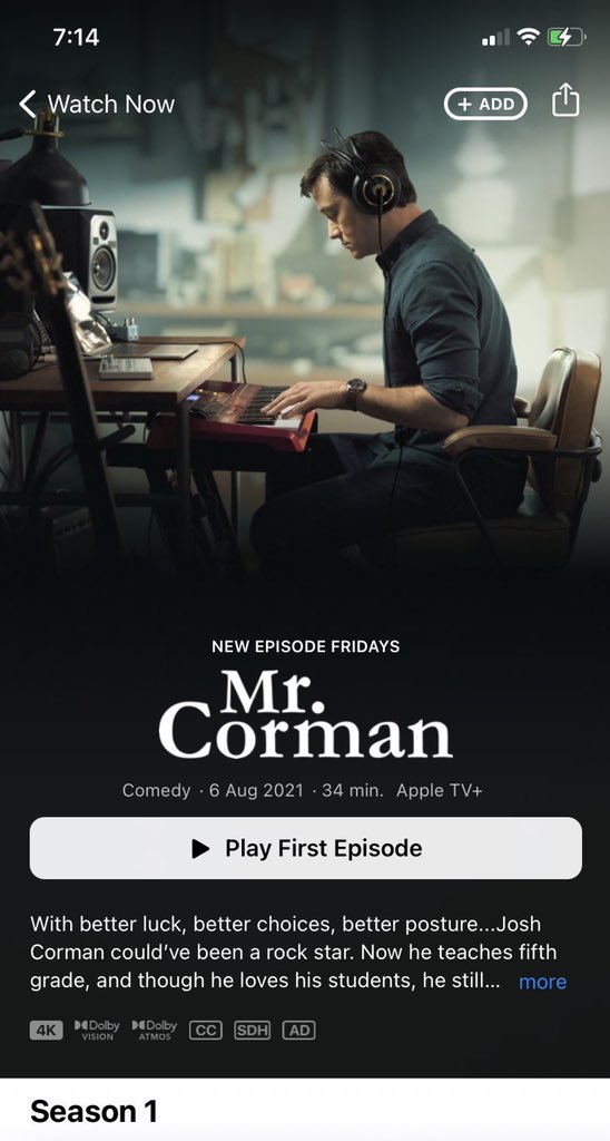 hitRECordJoe's tweet photo. Ok, it’s here, it’s out, watch it, watch it, I’m unspeakably curious to hear what you think ❤️

#MrCorman @appletv @appletvplus https://t.co/zJkM6mepzv