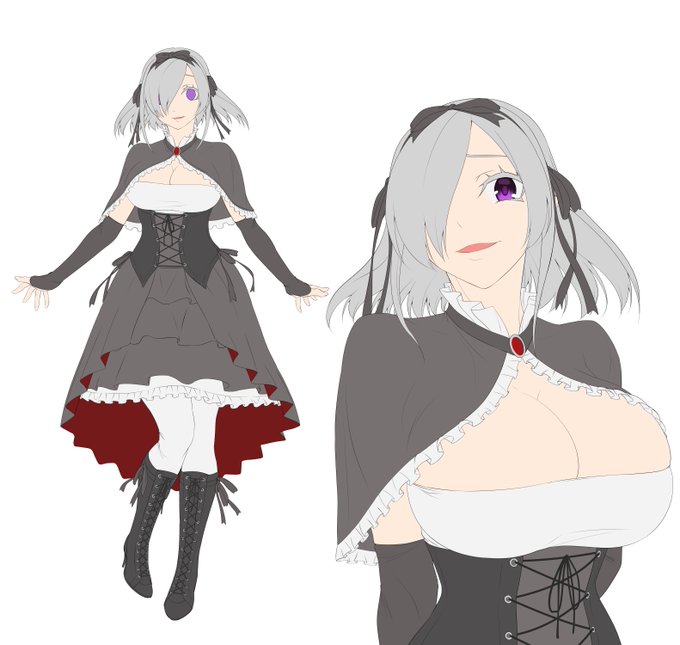 これはロボットもので欠かせない"ブラック〇〇"案。
通称ブラックルーちゃん、あるいはワルーフェル。

別にルーちゃんの姉妹でもクローンでもないです。 