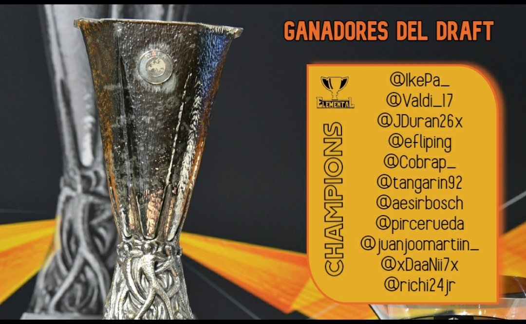 🏆GANADORES🏆
@IKePa_ 
<a href="/Valdi_17/">Valdi</a> 
<a href="/JDuran26x/">𝕸á𝖑𝖆𝖌𝖆~</a> 
<a href="/efliping/">fliping 🔴⚪</a> 
<a href="/Cobrap_/">Cobrap</a> 
<a href="/tangarin92/">Tangarin92</a> 
@aesirbosch 
<a href="/pircerueda/">PIIRCEE</a> 
<a href="/Juanjoomartiin_/">Juanjomartin1123</a> 
<a href="/xDaaNii7x/">Kylian Mbappé</a> 
@richi24jr 

🏆🏆🏆🏆🏆🏆🏆🏆🏆🏆🏆🏆🏆🏆