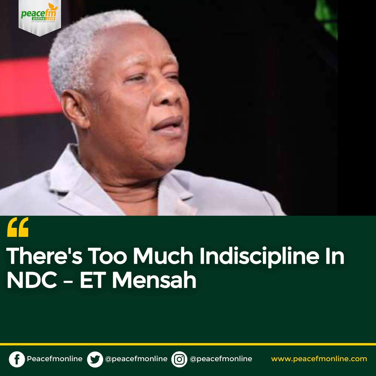There's too much indiscipline in the NDC -ET Mensah