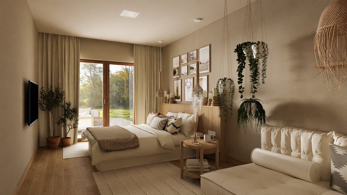 pCon_solutions's tweet image. A bedroom also as a place of retreat? 77m2 Aleksandra Kamińska - Projektowanie wnetrz has implemented a very tasteful idea for this - embedded in calm, light colours. This is where we would like to end the day now. 

#pCon #pConplanner #bedroom #loungecorner #twoinone