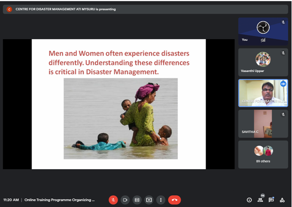 CentreAti's tweet photo. Centre for Disaster Management, ATI, Mysuru organised an important online training from 5-6 August, 2021 on “Women’s Leadership in Disaster Risk Management”.
Course Director: Dr Ashok Sanganal
#DirectorGeneral #AdministrativeTrainingInstitute #Online #Training #Programme #Womens https://t.co/HtkDYbarvC