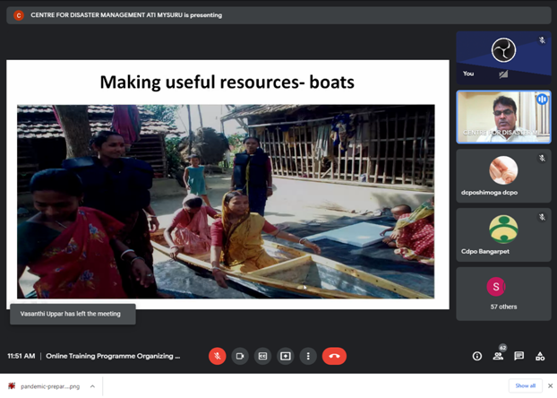 CentreAti's tweet photo. Centre for Disaster Management, ATI, Mysuru organised an important online training from 5-6 August, 2021 on “Women’s Leadership in Disaster Risk Management”.
Course Director: Dr Ashok Sanganal
#DirectorGeneral #AdministrativeTrainingInstitute #Online #Training #Programme #Womens https://t.co/HtkDYbarvC