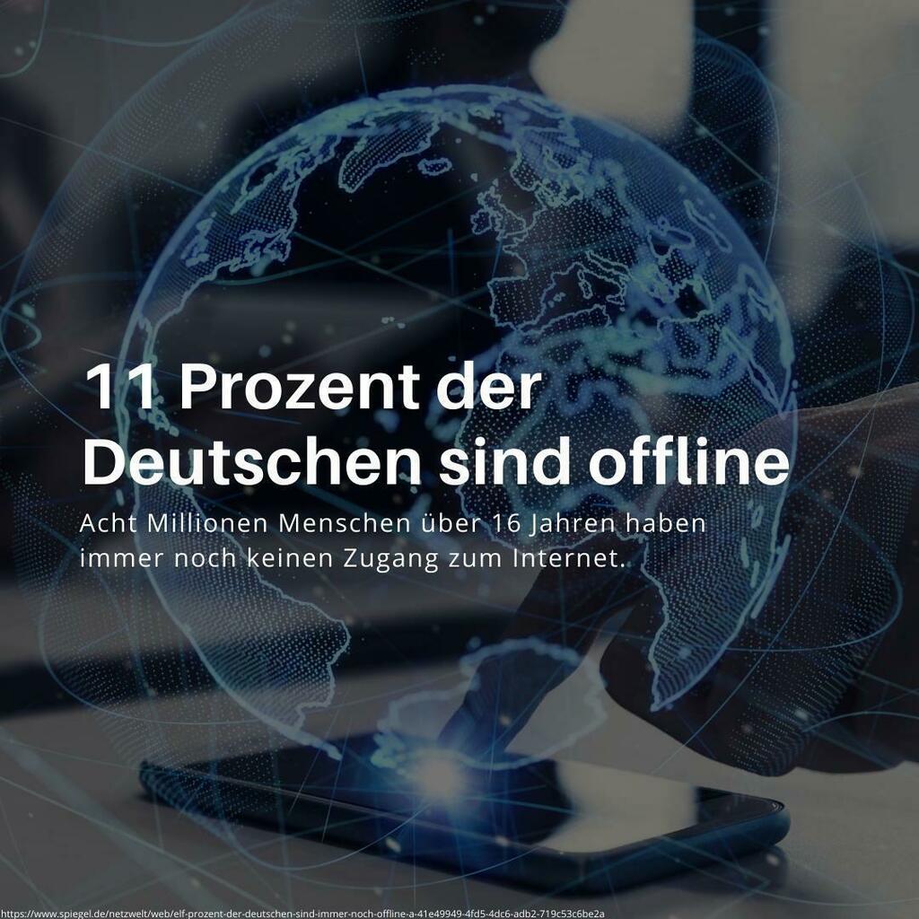News 🌐: Laut dem Digitalverband #Bitkom sind elf Prozent der Deutschen über 16 Jahren immer noch offline - drei Jahrzehnte nach der Vorstellung des World Wide Web.
"Die Menschen müssen sich sicher und souverän in der digitalen Welt bewegen können. Dazu muss die digitale Teil…