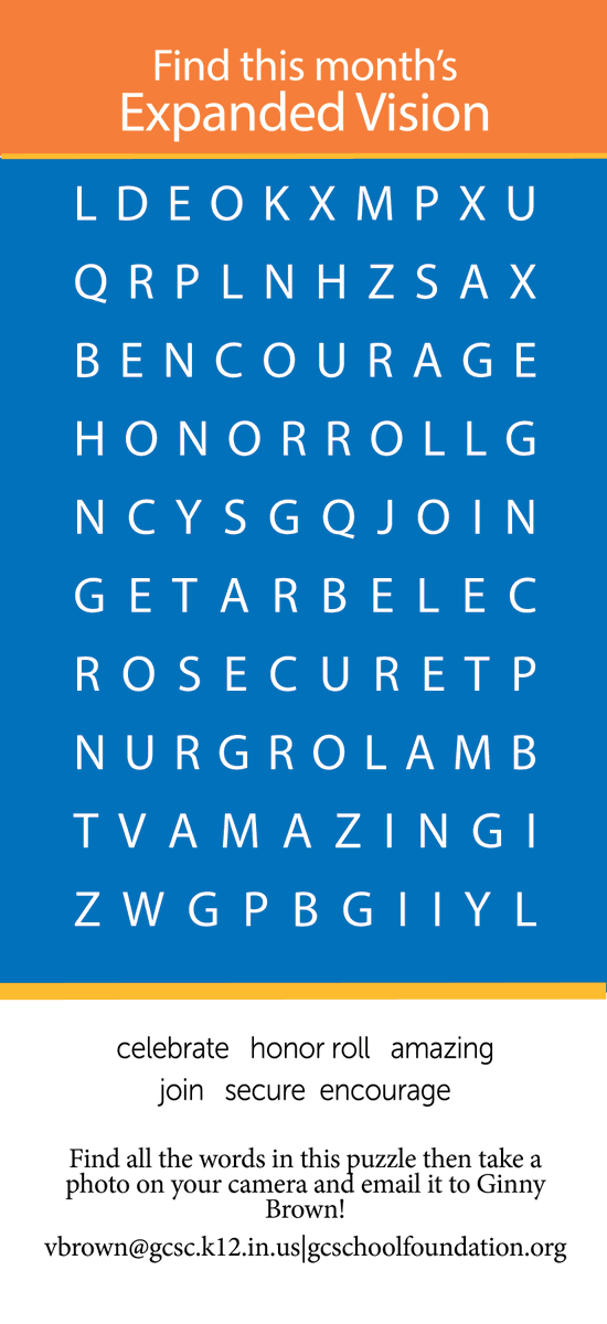 GCSchoolFoundation (@gcsfoundation) on Twitter photo Work the puzzle and send to vbrown@gcsc.k12.in.us. The 4th submission will receive a gift card Work the puzzle and send to vbrown@gcsc.k12.in.us. The 4th submission will receive a gift card