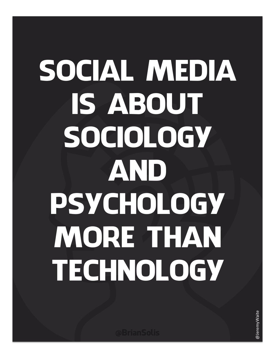 "Social  Media Is About Sociology  and Phycology  MORE  Than  Technology . "

#socialmediamarketing #DigitalMarketing #tech #Inspiration #motivation #success #marketing