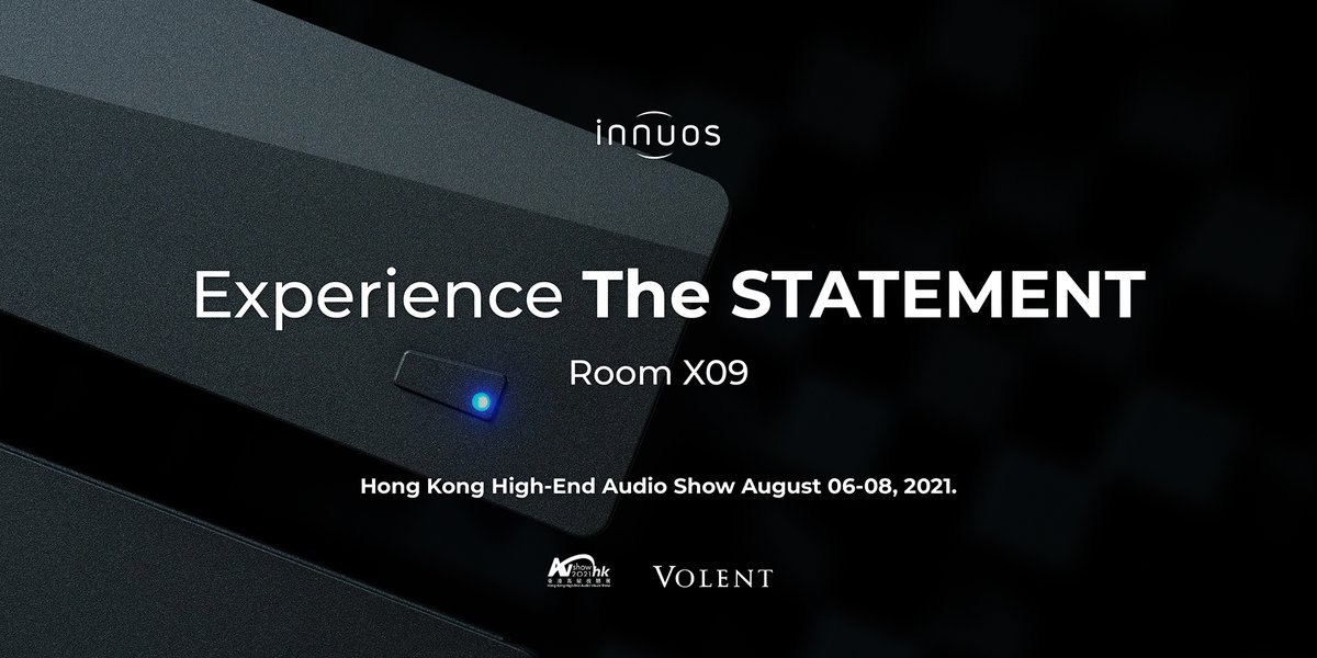 Innuos's tweet photo. Make sure to visit Room X09 at the Hong Kong High-End Audio Show this weekend where you will be able to experience our flagship #innuosSTATEMENT and others. Thank you VOLENT Audio for representing #innuos at the show 😊
#hongkonghighendaudioshow #volentaudio #audioshow https://t.co/zHVibgnzPO