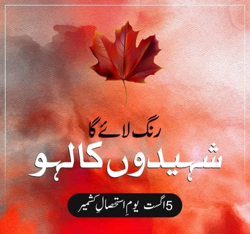 کشمیر صرف ایک سرزمین نہیں ہے ، یہ ایک جذبہ ہے۔ کشمیر کے لوگ نہ صرف پاکستانی عوام سے مذہبی تعلقات کے ذریعے منسلک ہیں بلکہ انسانی بنیادوں پر بھی۔
یوم یکجہتی کشمیر کے موقع پر میں کشمیر کی سلامتی اور آزادی کے لیے دعا کرتا ہوں۔