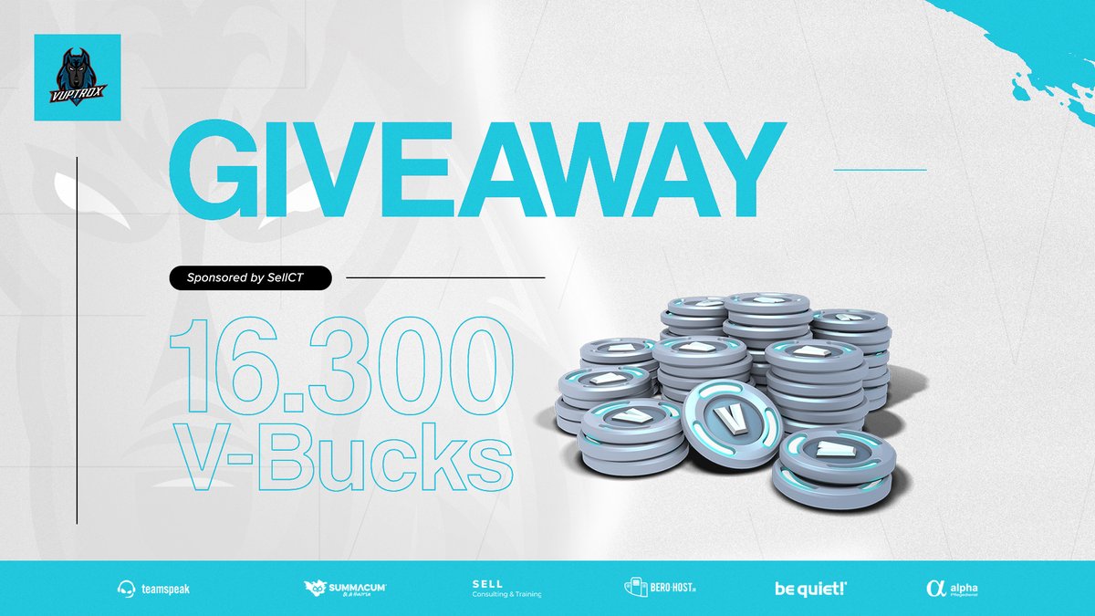 🔹ɢɪᴠᴇᴀᴡᴀʏ 𝘅 ᴍɪꜱᴛᴇʀx🔹

How to enter:
- follow <a href="/Vuptrox/">Vuptrox</a>  
- follow <a href="/MisterX_fn/">MisterX</a>
- ❤️&amp; 🔁 this Tweet
- @ 2 Friends

Prize:
16.300 V-Bucks (100,00€)

Draw: 22/08/2021

#VPXFAM #Giveaway