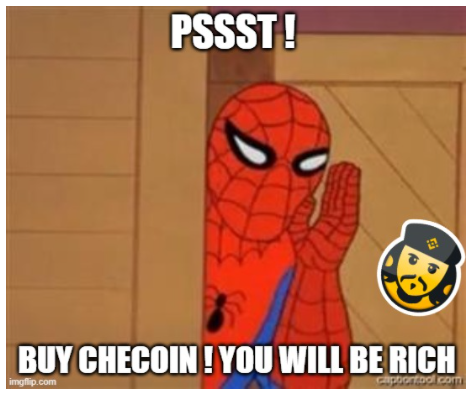 Cryptofan500's tweet photo. Pssst ! Buy #CheCoin ! It's time now! You will be rich! 
🌐 Web : https://t.co/VhuP3WwvaP
Official Telegram: https://t.co/F0SDlwDxP8 https://t.co/6v3Wt29zez