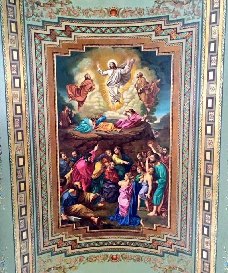 tonyatthetable's tweet photo. Painting of the Transfiguration of Our Lord on the ceiling of St. Mary of Mount Virgin Roman Catholic Church in #NewBrunswickNJ.
————————————————————
#Transfiguration #FeastDay #CatholicNJ #DioceseOfMetuchen #ItalianAmerican #Italian #ItalianEnclaves #LittleItaly https://t.co/CTFgpxTUfi